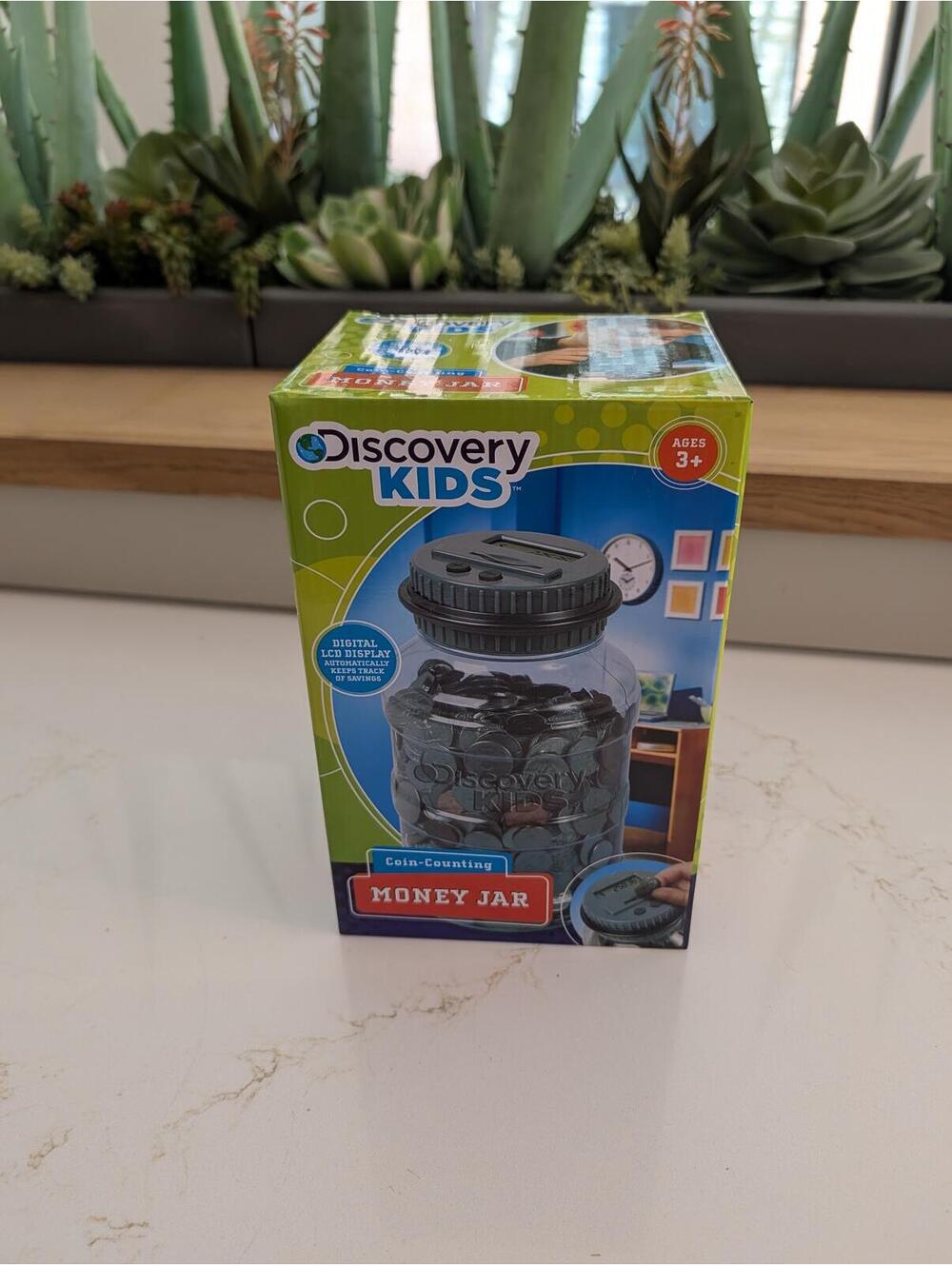 Discovery Kids Coin-Counting Money Jar with Digital LCD Display